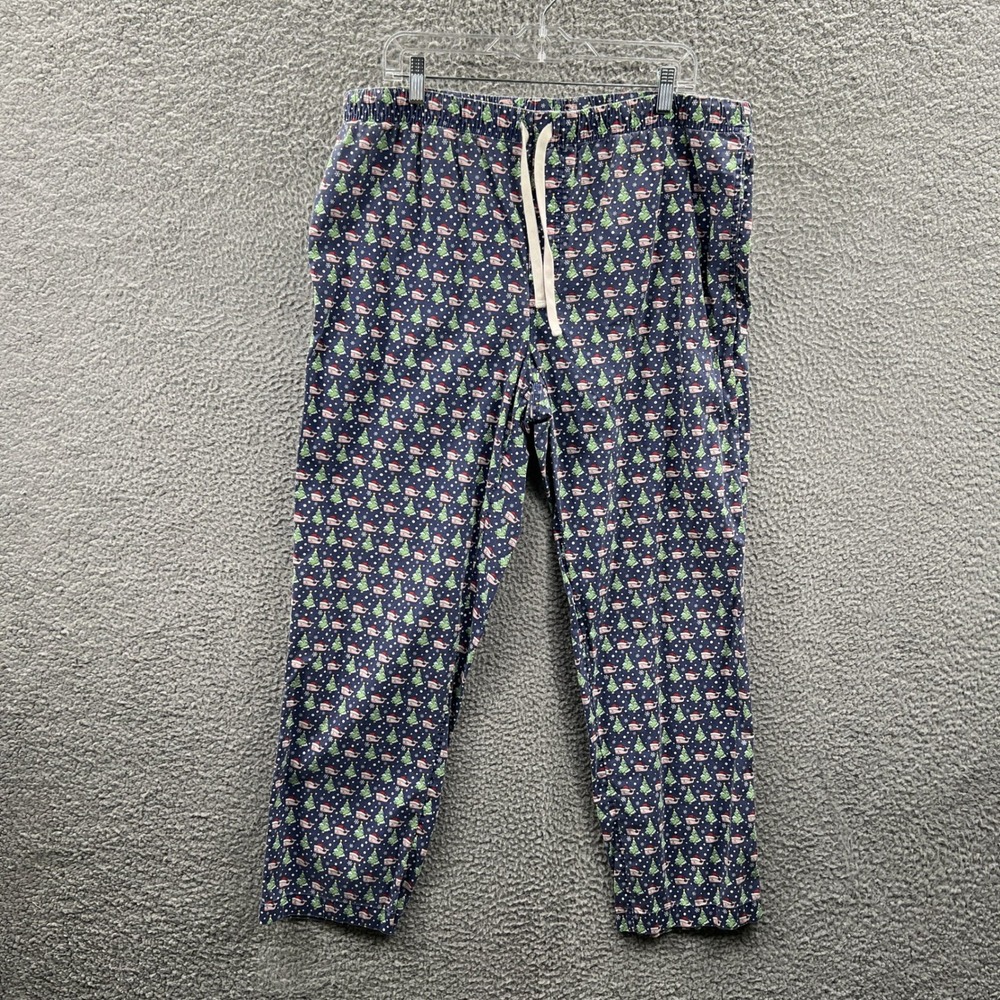 Vineyard Vines Mens Pajama Pants XL Christmas Santa Whale Holiday Lounge Preppy